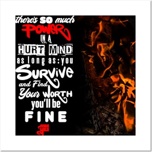 Power In A Hurt Mind Posters and Art